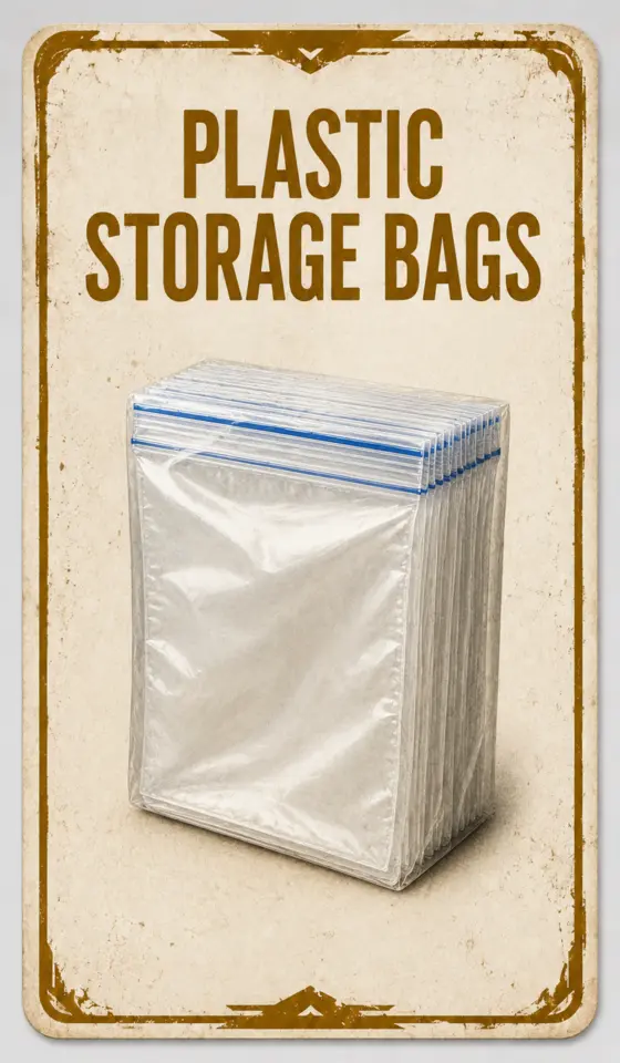 Plastic Storage Bags supply card